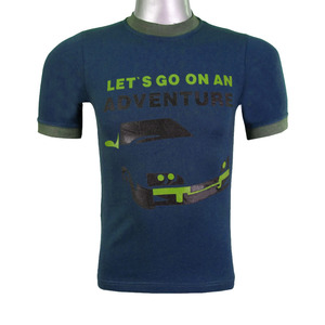 Camiseta de manga corta con cuello redondo para hombre, color marrón, diseño estampado Let's Go On An Adventure, 100% algodón, corte regular, para todas las estaciones - Product Image 3