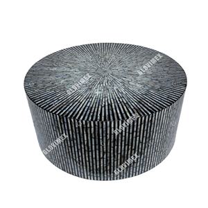 Caliente nuevo diseño yute madre de perla taburetes y otomanos banco de almacenamiento otomano venta al por mayor buen precio muebles de sala de estar - Product Image 1