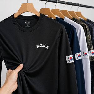เสื้อยืดแขนยาว MACCI Korea Sports ผ้าตาข่ายระบายอากาศ แห้งเร็ว น้ำหนักเบา ใส่ได้ทั้งชายและหญิง เหมาะสำหรับออกกำลังกายประจำวัน หรือใส่ลำลอง ผลิตจากโพลีเอสเตอร์ 100% - Product Image 1