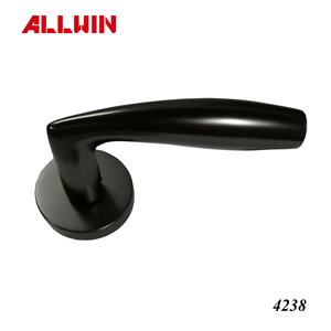 Poignée de porte de haute qualité avec plaque frontale en acier inoxydable ou en laiton, accessoires pour portes et fenêtres - Product Image 6