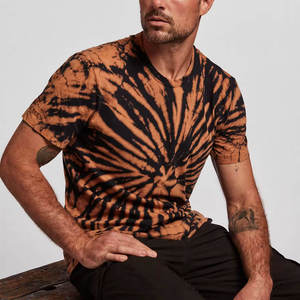 Custom <b>Tie</b> Dye T Shirt Men 200 GSM 100 Percent Cotton Oversized Luxury Streetwear Tee Custom Logo OEM ODM Wholesale - Product Image 3