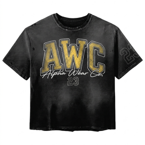เสื้อยืดผู้ชายผ้าฝ้าย 100% ทรงหลวม พิมพ์ลาย 240 GSM ผ้าฝ้ายพรีเมียม ล้างสีแบบแอซิดวอช ทรงโอเวอร์ไซส์ พิมพ์ลายสกรีนวินเทจ - Product Image 1