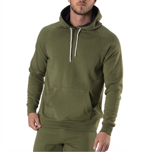 Sweat à capuche unisexe bleu marine style vintage à manches longues doublé en polaire avec cordon de serrage en Spandex/Nylon séchage rapide - Product Image 6