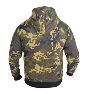 Sweat à capuche camouflage épais unisexe décontracté à manches longues en coton et polyester, vente en gros, basique en mélange de coton - Product Image 2