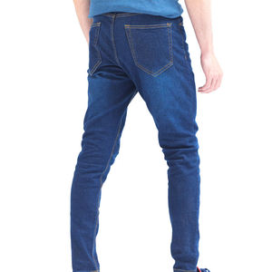 Pantalones Vaqueros de Algodón Casuales a la Moda, Corte Ajustado, Estilo Urbano, Premium - Product Image 2