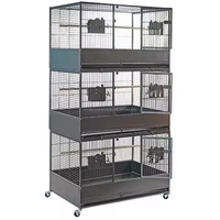 Cage à oiseaux en métal acier inoxydable de grande taille en laiton perroquet vol canari Cage à oiseaux Extra large approvisionnement d'usine Cage pour animaux de compagnie élevage
