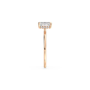 Bague REYES Minimaliste 1.06 en diamant de laboratoire HPHT CVD taille émeraude en or massif 14 carats, certifiée IGI, pour mariage ou anniversaire - Product Image 4