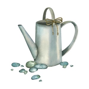 Regadera de metal con pico largo, diseño de vertido preciso, ideal para regar plantas pequeñas, suculentas y macetas de interior, jardín moderno - Product Image 4