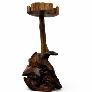 Porte-vin en bois de teck tourné à la main - Artisanat artisanal |   Vente en gros - Product Image 2