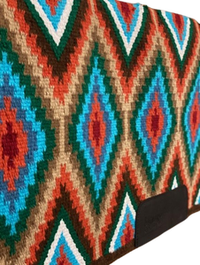 Couverture de selle western en laine faite à la main pour l'équitation, le ranch, le cowboy, les sorties à cheval, les concours d'équitation, l'entraînement et l'équitation. - Product Image 3