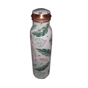 Traditional Copper Water <b>Bottle</b> with Matte Finish and Food Grade Interior Wholesale - Product Image 1