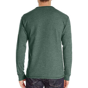 เสื้อเชิ้ตแขนยาวผู้ชาย Henley รุ่นบางเบา สวมใส่สบาย คอกลม ทรงเข้ารูป ผลิตโดย HAIDIIII SPORTS 2027 - Product Image 4