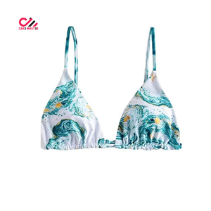 Top Selling Women Swimwear 2 Piece Printed Sexy Swimsuit <b>Bikini</b> Style Beachwear Front Logo <b>Plus</b> <b>Size</b> - Product Image 2