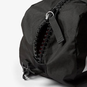 <b>Black</b> Nylon Duffle <b>Bag</b> with Zipper Closure and <b>Top</b> <b>Handle</b> for Workout and Travel Unisex Tactical Gym <b>Bag</b> - Product Image 3