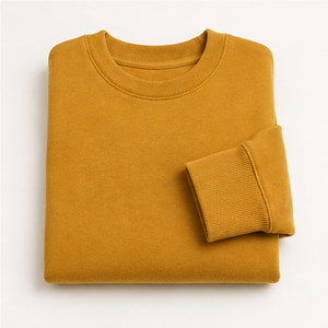 Sudadera Personalizada Ochre para Hombre, Corte Holgado, Cuello Redondo, Felpa Suave, Mezcla de Algodón y Felpa, MCRW-0022 - Product Image 5