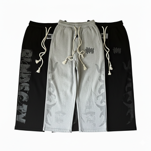 Pantalones deportivos de algodón para hombre, cintura elástica con cordón, pantalones casuales con estampado de letras, ligeros y transpirables en varios colores - Product Image 3