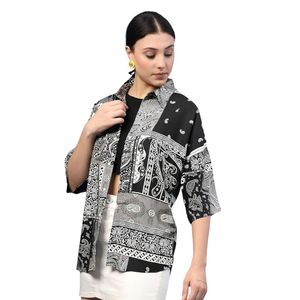 Printed Shirts for Women Half Sleeves Hawaiian Shirts for Women Summer Shirts Shirt for Women Regular Fit Casual Shirt - Product Image 3