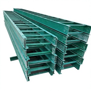All-Weather Fiberglass Ventilated/Perforated Trough Cable Tray Hot-Dip Galvanized Surface for Industrial Construction Outdoor - Product Image 1