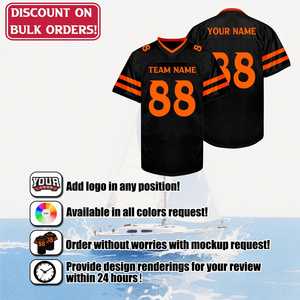 เสื้อฟุตบอลอเมริกันคุณภาพสูง ผลิตจากผ้าโพลีเอสเตอร์ 100% ระบายอากาศได้ดี สำหรับผู้ชายไซส์ใหญ่ รับผลิตตามแบบ - Product Image 5