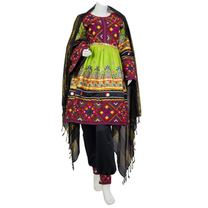 Vestidos Afganos Étnicos Kuchi Hechos a Mano, Transpirables, Bordados, para Mujer, Vestidos Largos Estilo Pushtu, Trajes Afganos - Product Image 2