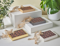 Nouvelles boîtes cadeaux de luxe style INS avec fenêtre transparente et ruban - Emballage élégant pour truffes et confiseries