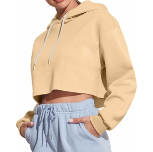 Sudaderas con capucha de gimnasio sostenibles para mujer con cuello con cremallera, jersey de manga larga, chándal para invierno, talla XS, logotipo personalizado de Fitness en la parte delantera - Product Image 1