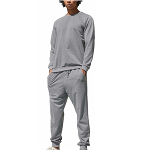 Conjunto de Dos Piezas, Sudadera de Cuello Redondo y Pantalones Deportivos con Bolsillos Laterales, Trajes Deportivos con Cordón, Ropa de Otoño para Entrenamiento, Gimnasio, Correr - Product Image 1
