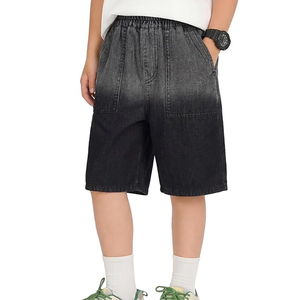 Shorts en jean délavé style vintage streetwear coupe ample en coton pour la vente en gros – Fournisseur OEM - Product Image 1