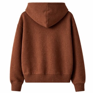 Ensemble sweat à capuche et jogging en maille coupe décontractée pour homme, marron, en coton, style streetwear décontracté, avec poche kangourou, vêtements de sport tendance - Product Image 2