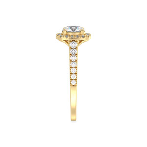 Bague REYES Nouvelle Arrivée Diamant de laboratoire HPHT CVD taille ronde 1,2 carat Certifié IGI Or massif 14K Plaqué Rhodium Bijoux fins - Product Image 5