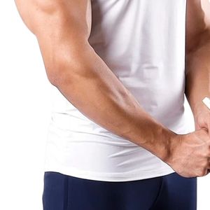 <b>Men's</b> <b>White</b> Sleeveless Gym <b>Vest</b> Lightweight Casual Sports Tank Top Breathable Muscle Shirt Custom Design OEM Clothing Factory - Product Image 3