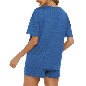 Nouveautés : Ensemble haut et short de fitness pour femme, grande taille, haute qualité, respirant, coton/fibre de bambou, été - Product Image 3