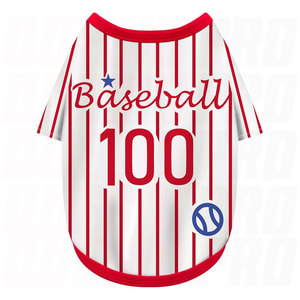 Sleeveless Baseball Style Dog <b>Shirt</b> Comfortable <b>Polyester</b> Pet Apparel with Breathable Stretchy Fabric Fit Small Medium Large - Product Image 1