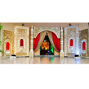 Decoración de Entrada de FRP Ligera y Creativa Contemporánea para Recepción de Bodas Indias Grandes, Decoraciones de Boda con Color Personalizado - Product Image 1