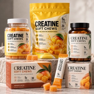 Creatina en Tabletas Masticables Personalizadas de Marca Privada OEM ODM, 5g, 30 Unidades, Sabor Mango, Suplemento Deportivo - Product Image 5