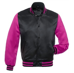 OEM Baseball <b>Jacket</b> Custom <b>Winter</b> Fashion Satin Varsity for Men and Women College Breathable Plus Size - Product Image 5