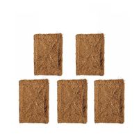Éponge de cuisine en fibre de coco naturelle AQUA VRIKSHA 6 x 4 pouces |   Tampon de nettoyage et de récurage biodégradable et écologique