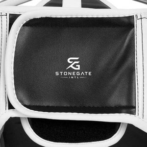 Protector de Cabeza de MMA con Logotipo Personalizado, de Cuero, Ligero, Transpirable y Ajustable, para Práctica de Kickboxing, para Adultos, Protección Facial Completa - Product Image 4