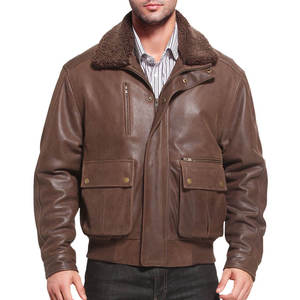 Veste en cuir, couleur personnalisable, logo personnalisable, taille personnalisable, cuir de vachette, produit de haute qualité, style streetwear - Product Image 1