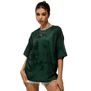 Camiseta Oversize de Manga Corta para Mujer, 100% Algodón, Corte Holgado Informal, OEM ODM, Logotipo Personalizado, Camisetas con Hombros Caídos - Product Image 6