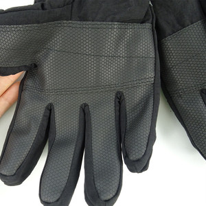 Guantes de esquí con dedos completos, blancos y negros, de poliéster, con cierre de gancho y bucle, unisex, para actividades al aire libre en invierno - Product Image 6