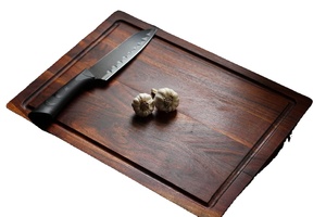 Planche à découper en bois d'acacia, durable, pour couper le fromage, planche de service, passe au lave-vaisselle, épaisseur 1,5 cm, pour la maison au quotidien - Product Image 6