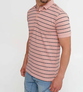 Polo informal de algodón 100% para hombre, nuevo diseño de cuello redondo transpirable a la moda con polos de manga corta - Product Image 2