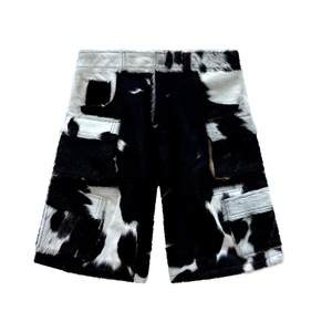 High Professional Product Casual Cowhide Leather Shorts Elastic Waist Lightweight New Style Latest Arrival Eco-Friendly - Product Image 5