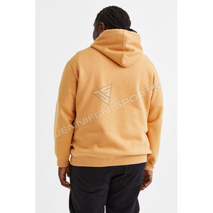 Sudaderas con Capucha para Hombre, 100% Algodón, Gruesas, Casuales, de Invierno, con Logotipo Personalizado OEM, Tallas Grandes, Unisex, Holgadas, Sólidas y Transpirables - Product Image 6
