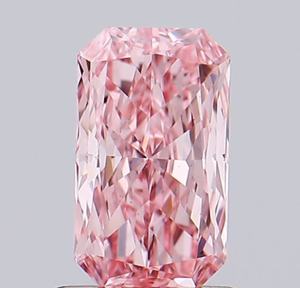 Diamante Cultivado en Laboratorio con Certificación IGI, Corte Radiante de 0.82 CT, Color Rosa Intenso, Claridad VS2, CVD LG 606351042, ROYAL GEMS para Joyería - Product Image 1
