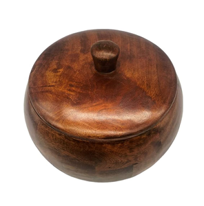 Boîte à roti en bois avec couvercle et pince en métal, nouveau design, qualité supérieure, artisanat indien. - Product Image 5