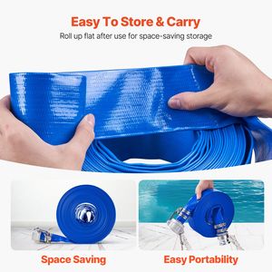 Accessori per Piscina: Tubo di Controlavaggio in PVC Blu da 1,5 Pollici x 100 Piedi con Morsetti Camlock e Raccordi in Alluminio - Product Image 5