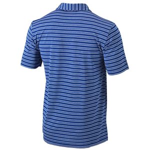 Chemise décontractée bleue unie à manches courtes pour homme, tricotée, coupe classique, boutonnée, 100 % polyester, séchage rapide, service OEM - Product Image 2
