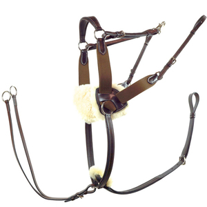 Harnais de poitrail durable pour l'équitation avec sangles réglables, support en cuir robuste pour l'entraînement et les utilisations en terrain. - Product Image 3